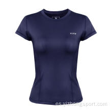 Camiseta para mujer de ajuste seco que absorbe la humedad y transpirable